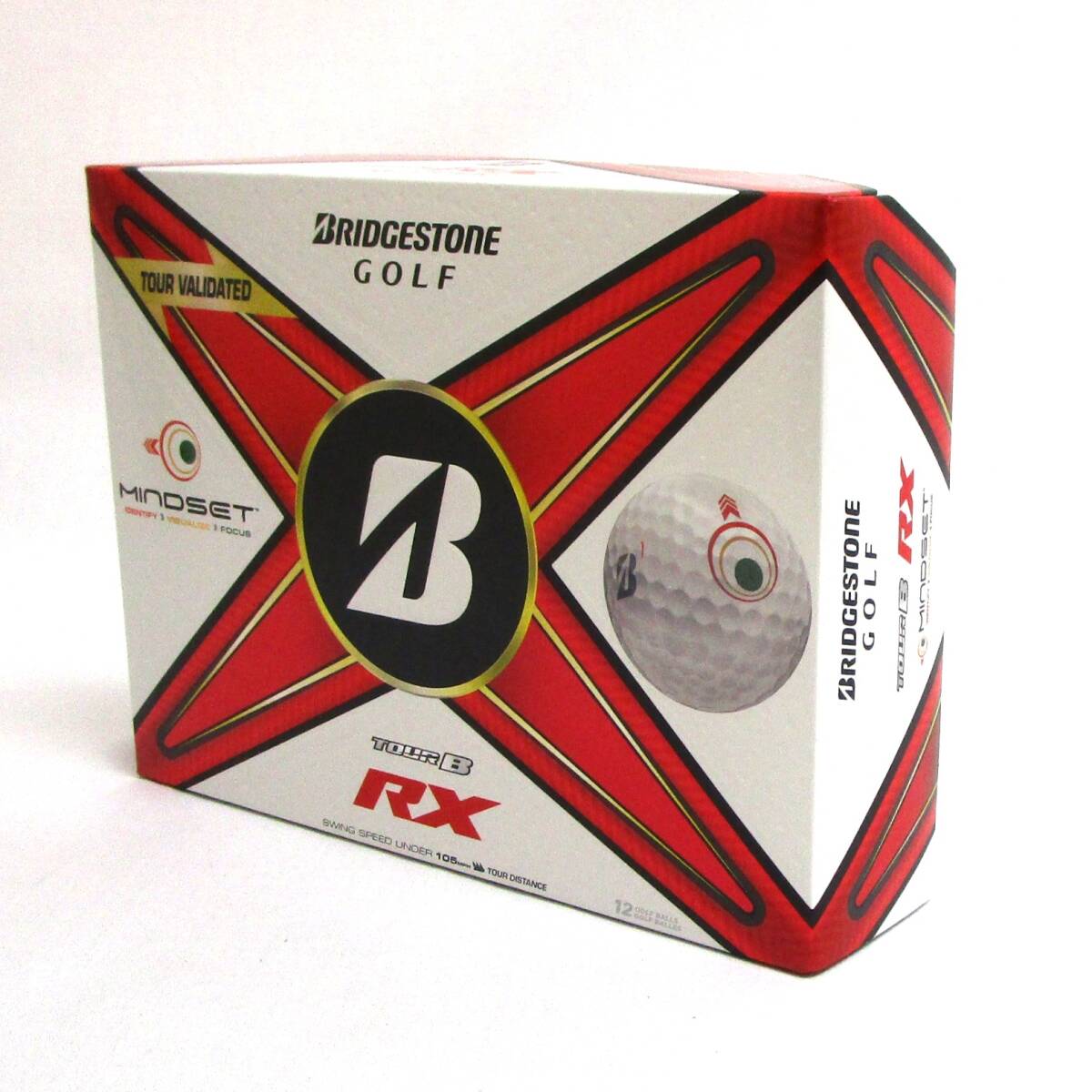 Bridgestone TOUR B RX MindSet 1箱 12球 2024年 ブリヂストン ツアーB マインドセット 3ピース ディスタンス ゴルフボール拍卖