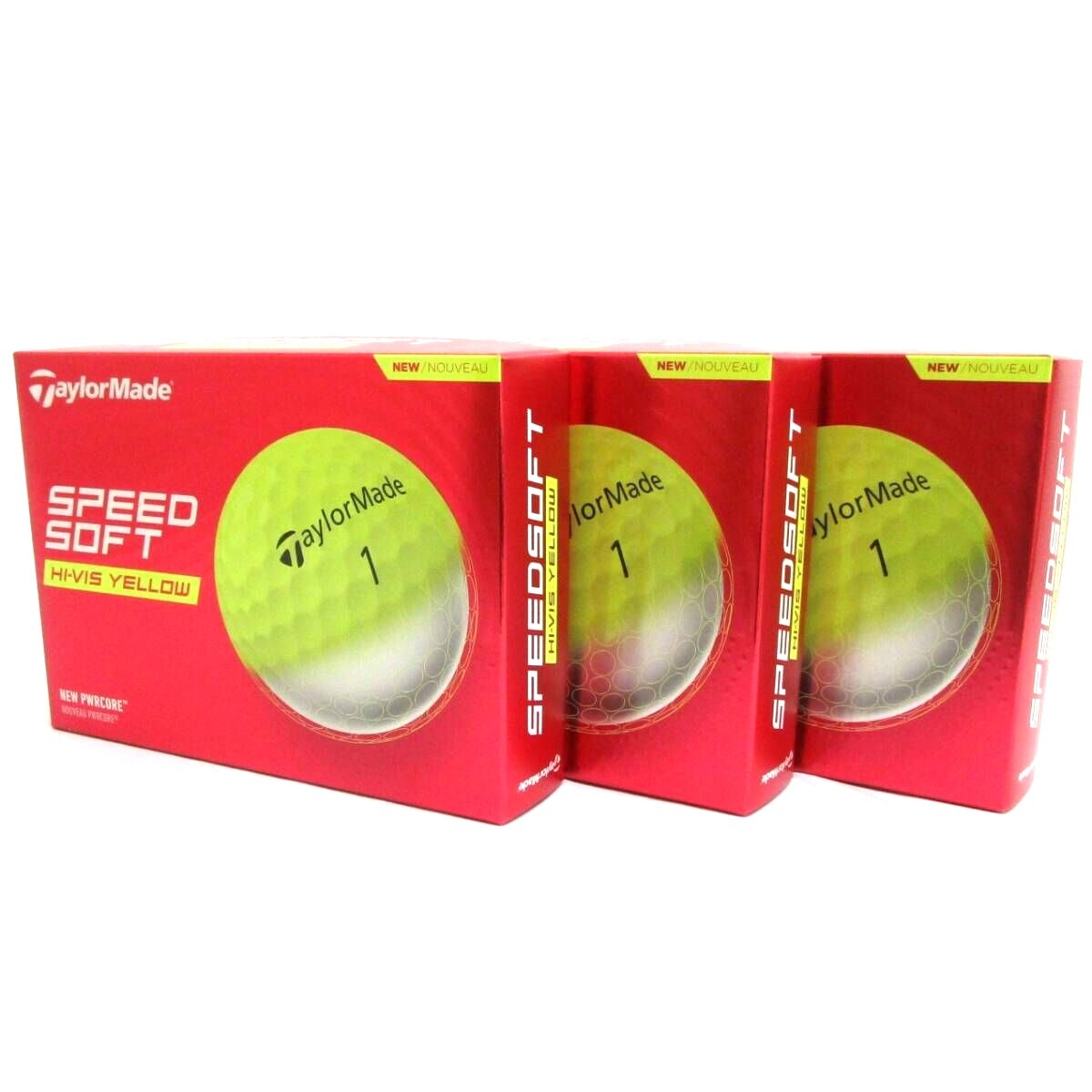 Taylor Made SPEED SOFT イエロー 3箱 36球 US仕様 テーラーメイド スピードソフト Yellow ゴルフボール 2ピース カラーボール ソフト拍卖