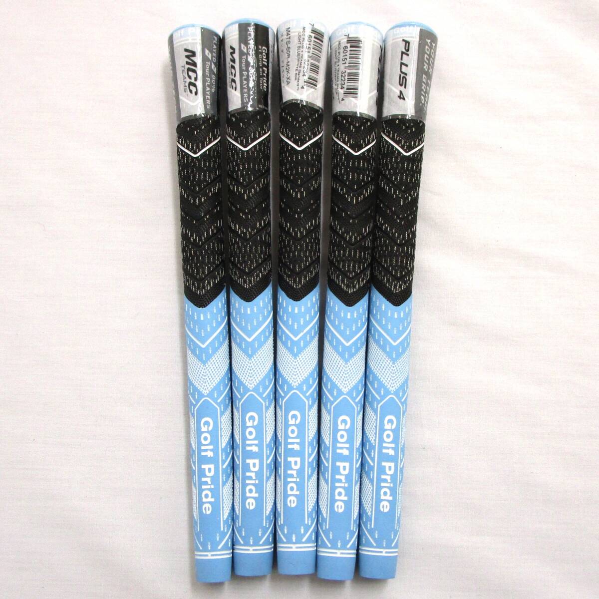 ★Golf Pride M4TS ライトブルー/ホワイト 5本 M60R ゴルフプライド MCC TEAMS PLUS4 マルチコンパウンド チームス スタンダード プラス 4拍卖
