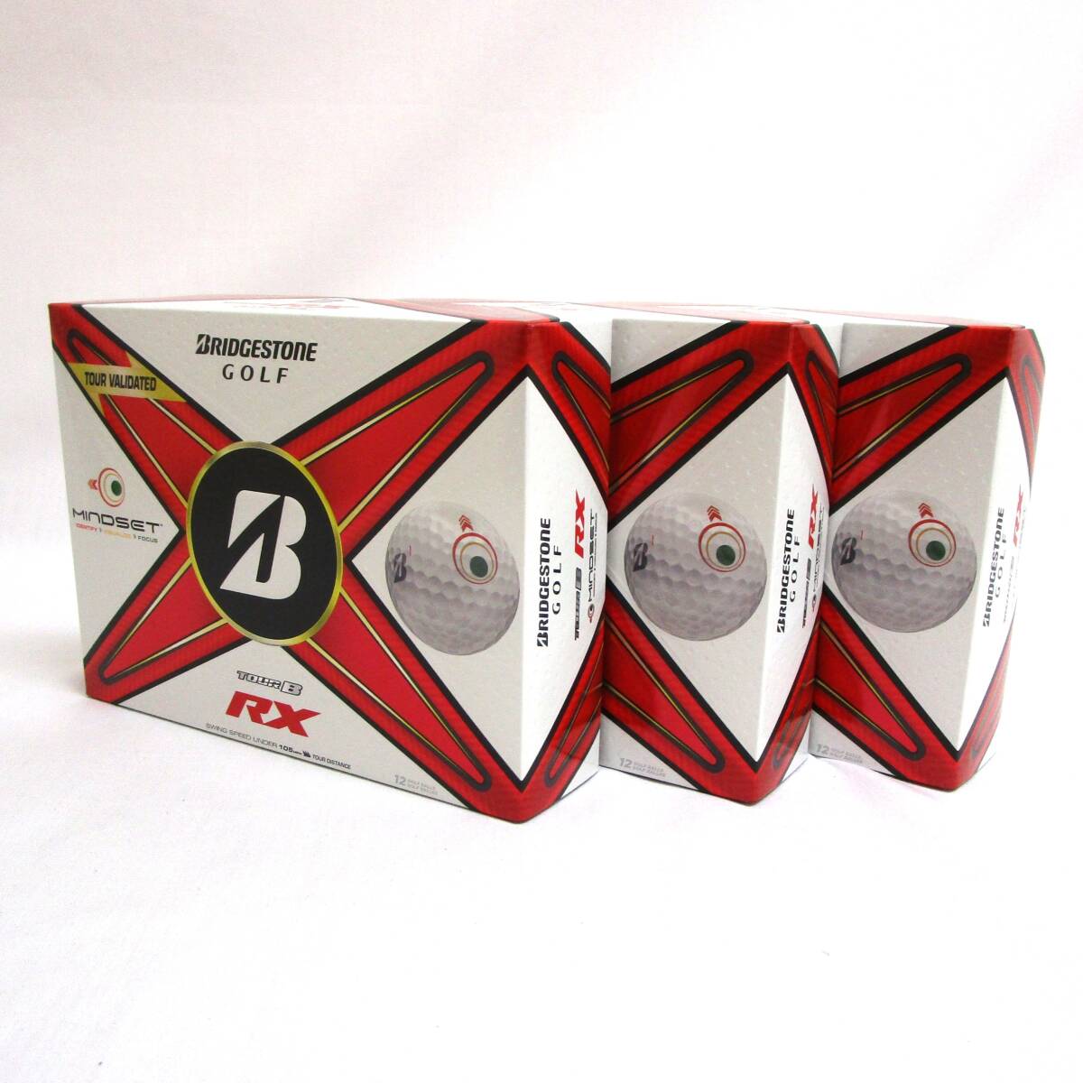Bridgestone TOUR B RX MindSet 3箱 36球 2024年 ブリヂストン ツアーB マインドセット 3ピース ディスタンス ゴルフボール拍卖