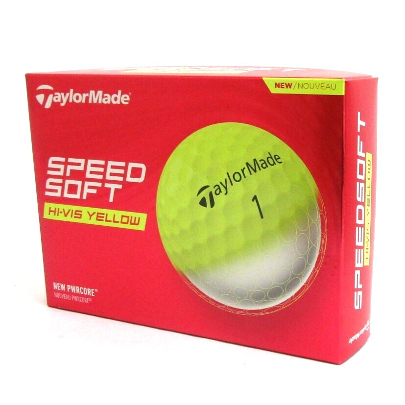 Taylor Made SPEED SOFT イエロー 1箱 12球 US限定 テーラーメイド スピードソフト Yellow ゴルフボール 2ピース カラーボール ソフト拍卖