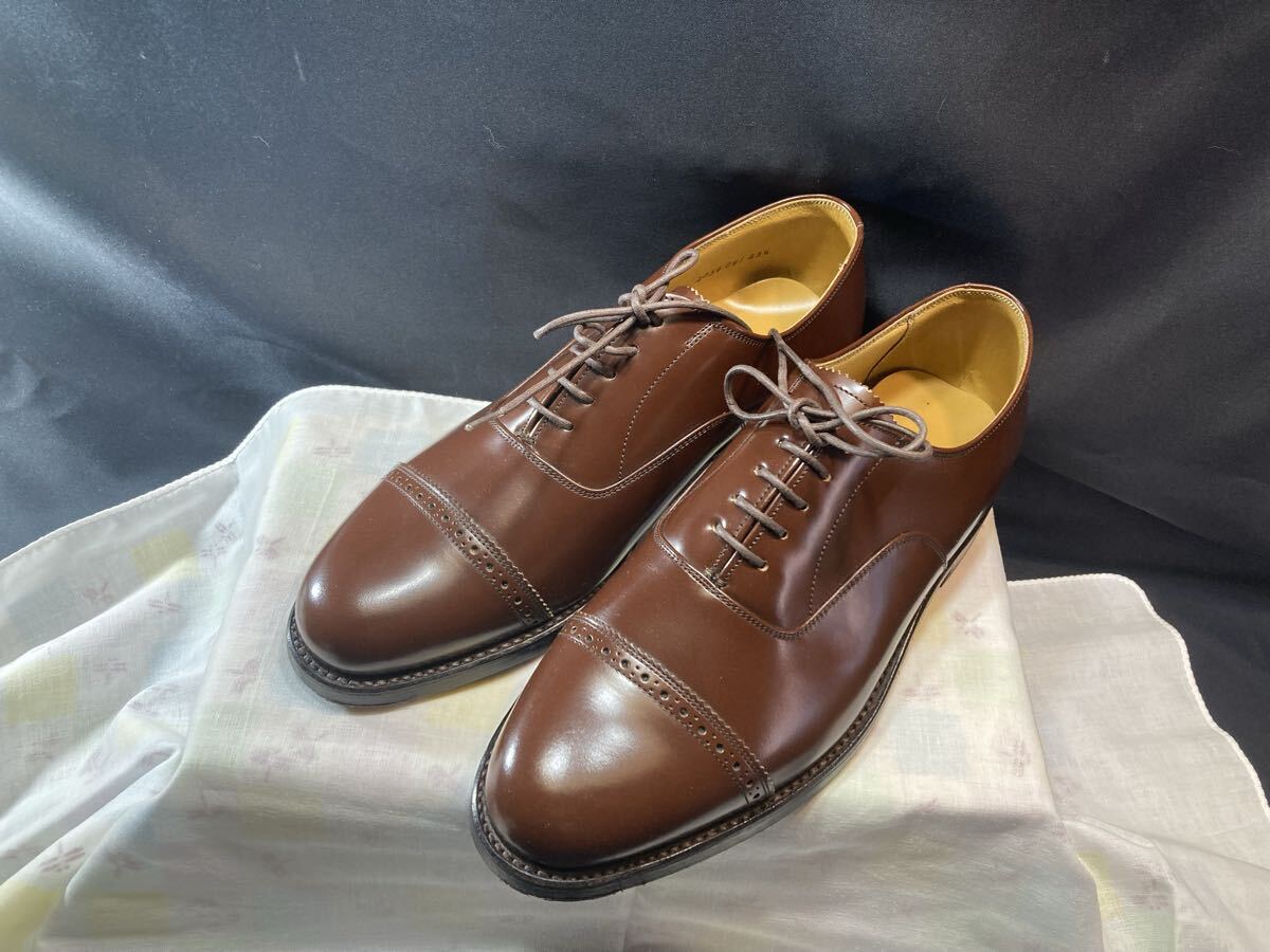 ☆超美品 REGAL 2054 25.5cm リーガル ビジネス フォーマル ドレス ストレートチップ 冠婚葬祭 高級本格靴 内羽根 革靴 元箱付拍卖