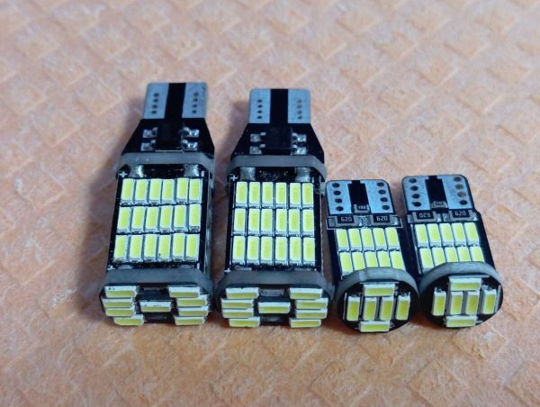 NV100 クリッパー DR64V DR17V 爆光!バックランプ スモール ポジション球 T10 T16 LED 4点セット ホワイト /45/26拍卖