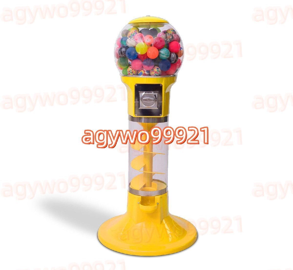 ガチャガチャ 本体 くるくる回り ドーム ガチャマシン 300円硬貨用 業務用 家庭用 楽しいカプセルマシン YELLO拍卖
