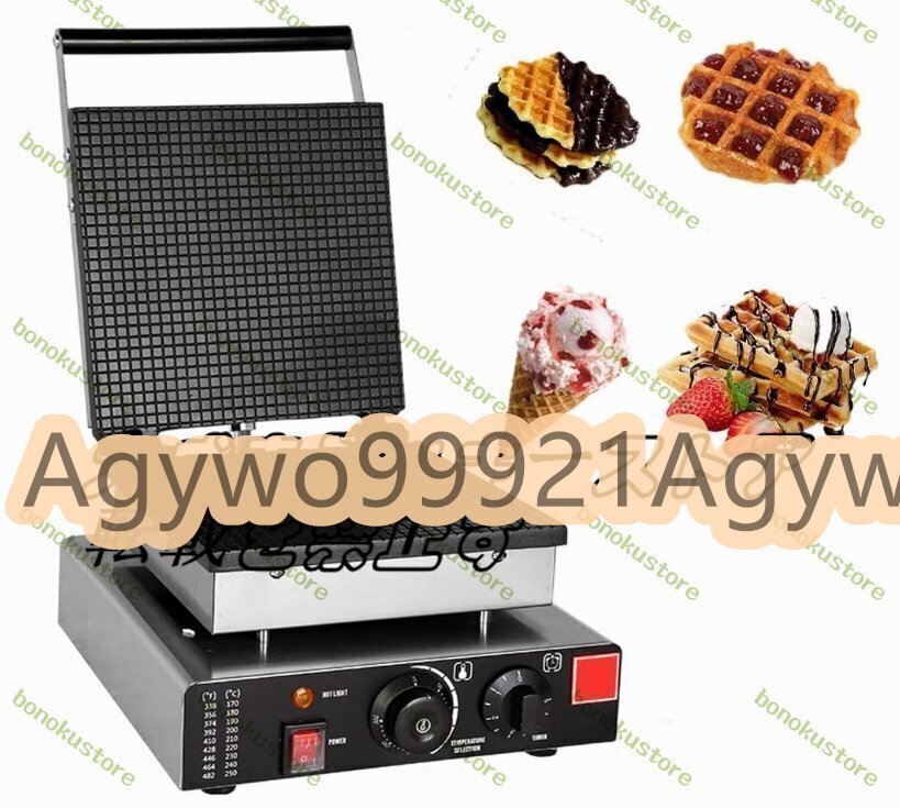 業務用エッグロールワッフルコーンメーカー、1750Wテフロン加工の電気アイスクリームコーンマシンエッグロールメーカー拍卖