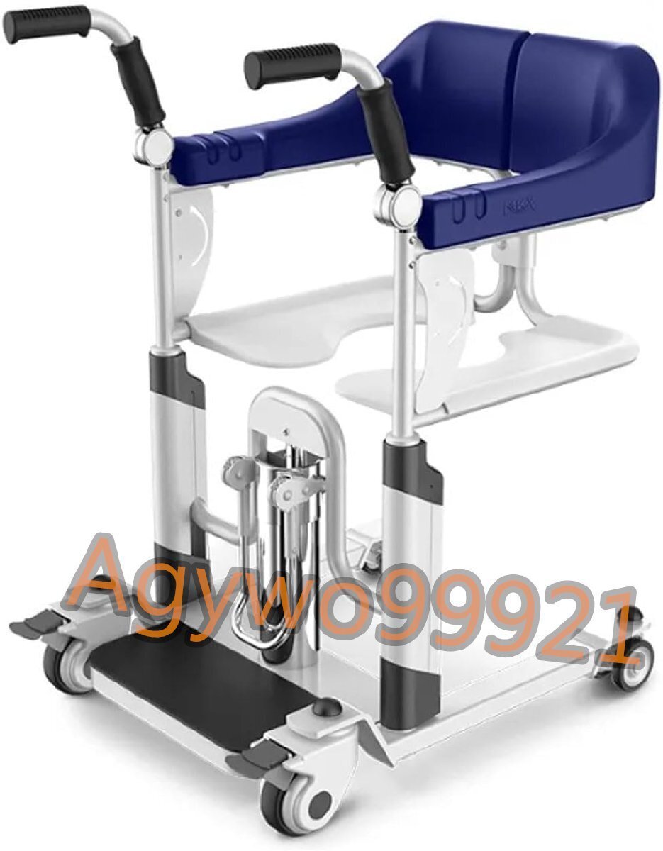 車いす 介護用車いす 多機能昇降・移動チェア 家庭用油圧患者リフト車椅子 ポータブル移乗看護チェアリフター拍卖