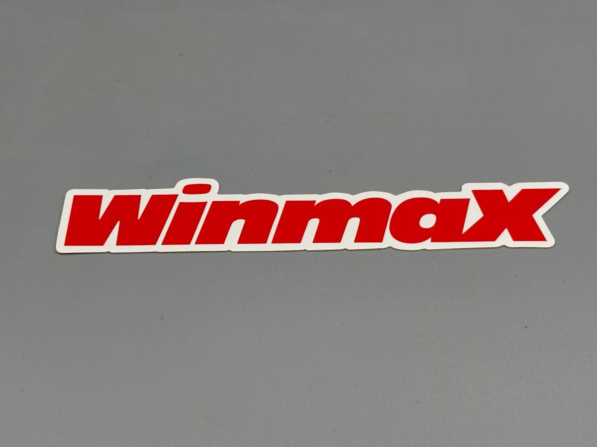 ■■■⑭即納 即決 非売品 WinmaX正規品 赤白 ウインマックス ステッカー ブレーキパット 約12cm 安心追跡発送拍卖