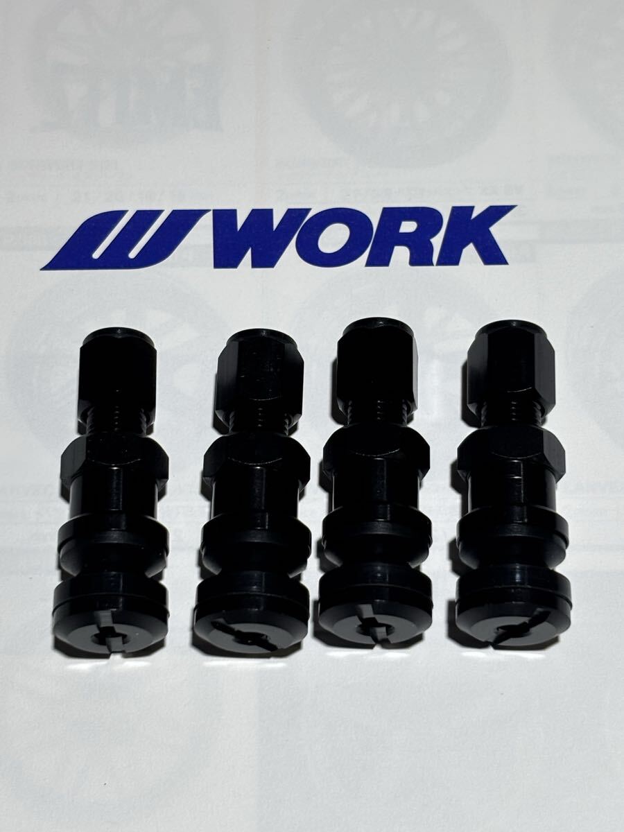 ■■■②在庫有すぐ発送 即決 純正品 ワークエモーション マイスター 黒 エアバルブ V29K2 180085 アルミホイール用 4個セット 拍卖
