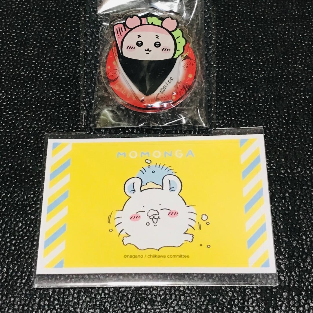 古本屋 モモンガ 寿司 ちいかわ デコステッカー デコステ シール アクリルスタンド マスコット ガチャ カプセル ちいかわらんど くじ拍卖