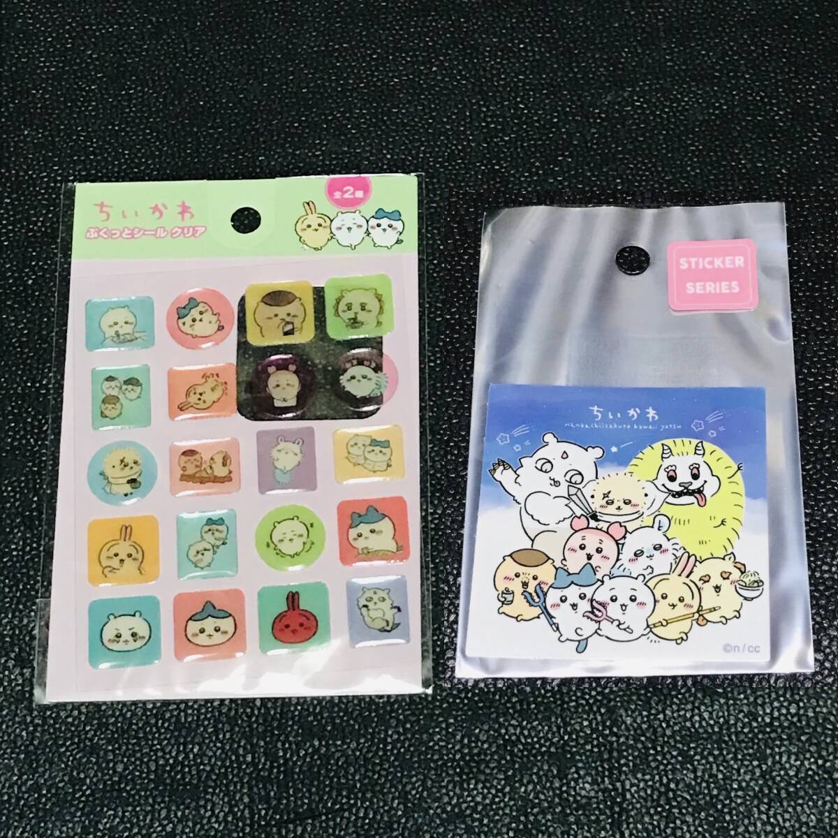 みんなでアイキャッチ ちいかわ スマホに貼れるサイズのステッカー ぷくっと シール モモンガ うさぎ ハチワレ キャンドゥ ちいかわらんど拍卖