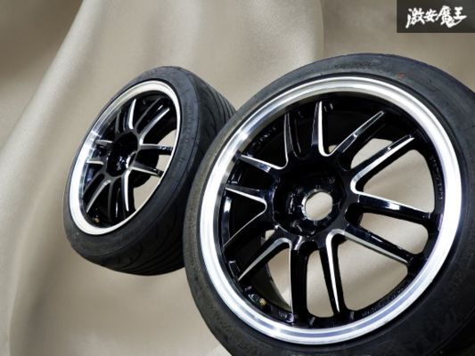 RAYS レイズ gramLIGHTS グラムライツ 57Ultimate 17インチ 8J +33 PCD 114.3 5H 5穴 タイヤ付 ホイール 2本 アルテッツァ クラウン 棚46A拍卖