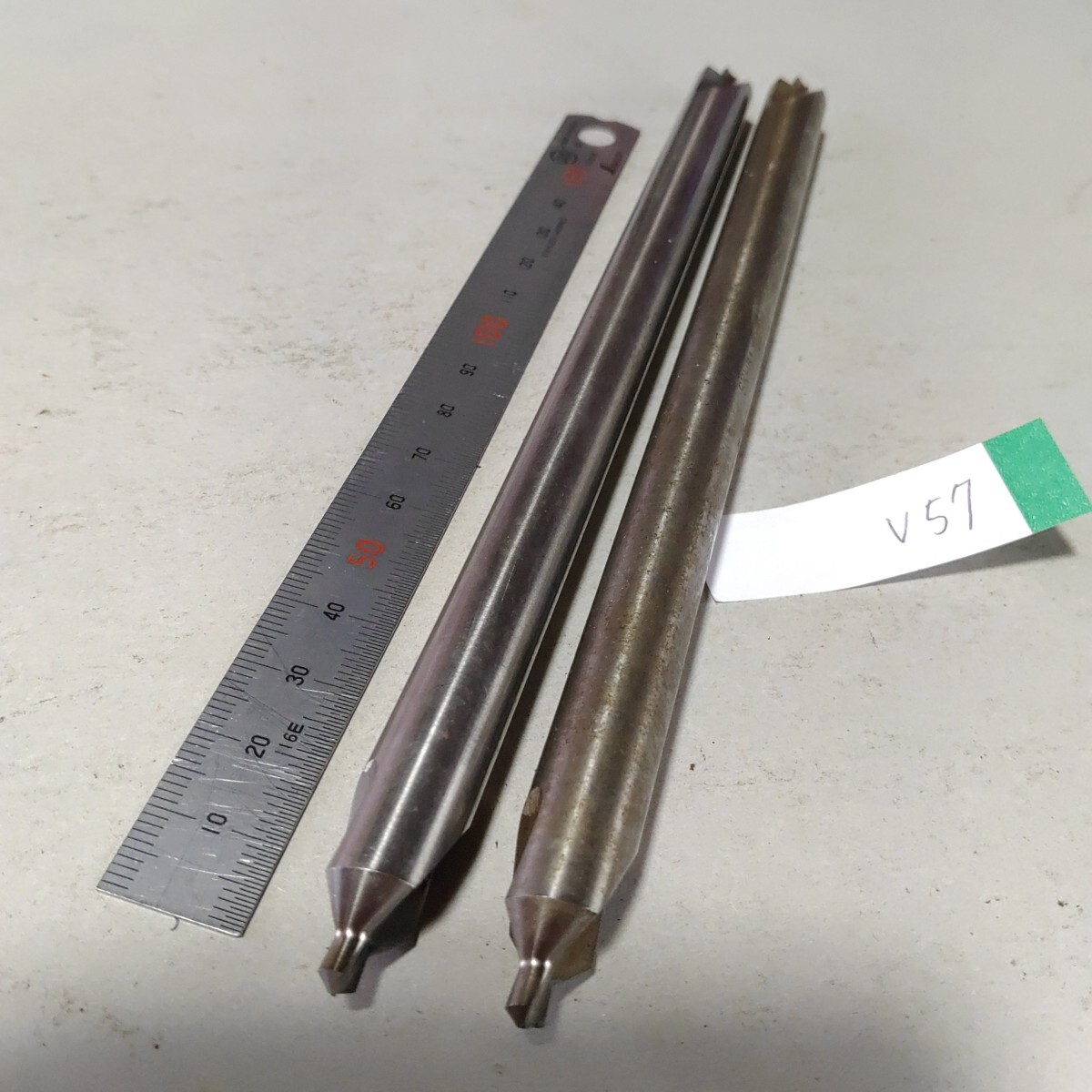 V57 中古 センタードリル ロング 両頭 4×12×200×90° 2本セット フライス 旋盤拍卖