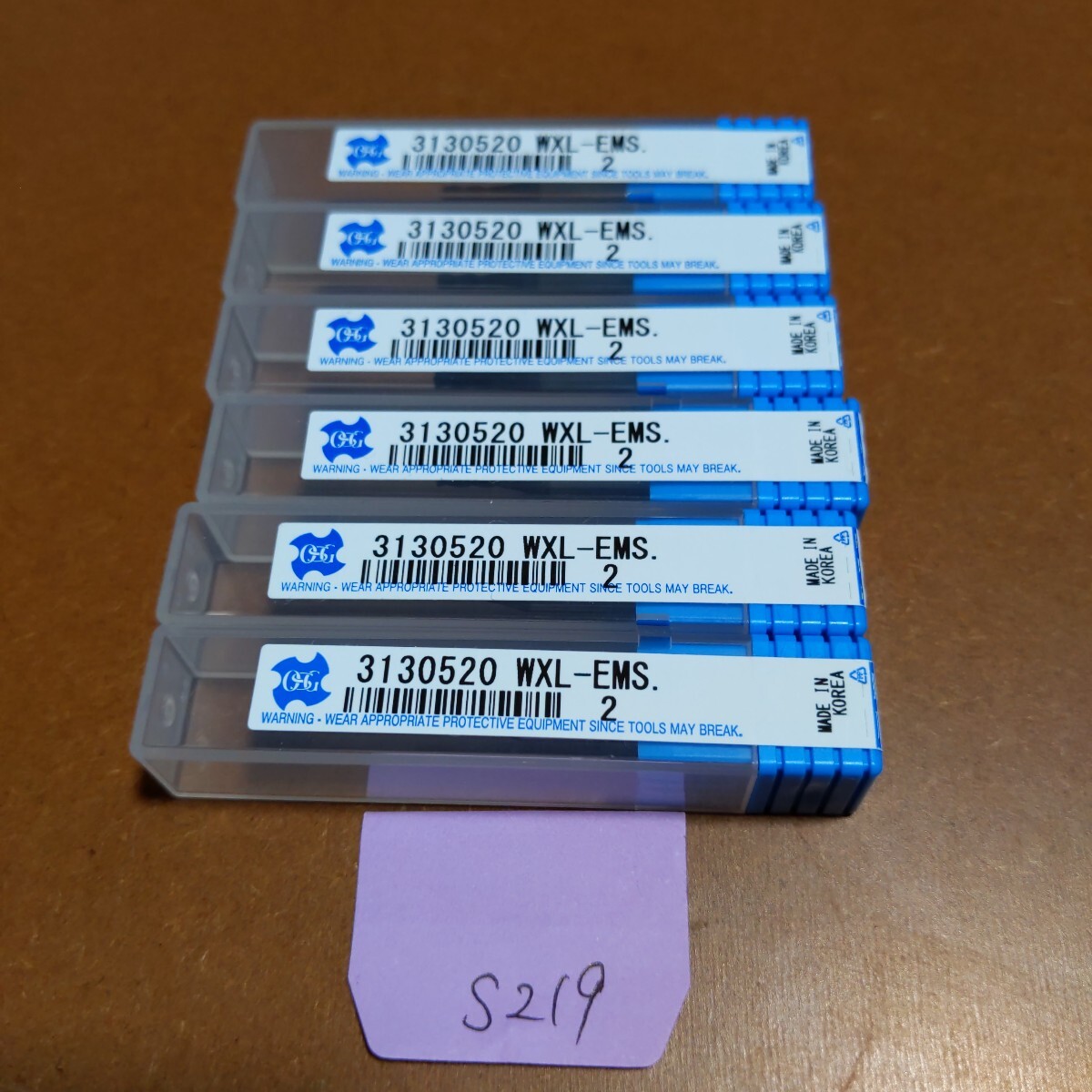 S219 〇 未使用品 OSG 4枚刃 超硬エンドミル 2.0 WXL-EMS 2 ソリッドエンドミル 6本セット 消耗品拍卖