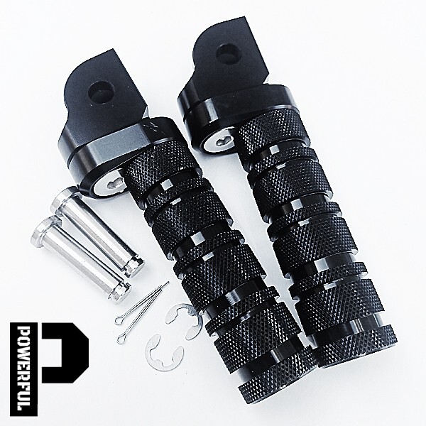 XJR400 4HM XJR1200/R 4KG XJR1300 5EA 5UX XJ400S ディバージョン 4BP 汎用 アルミ フロント/マルチ/メイン/ステップ バックステップ 黒拍卖