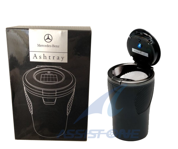 純正品 ベンツ アッシュトレイ 灰皿 ソーラーパネル付 LED照明付き Mercedes Benz ロゴ付 オプション品 アクセサリー アッシュトレー拍卖