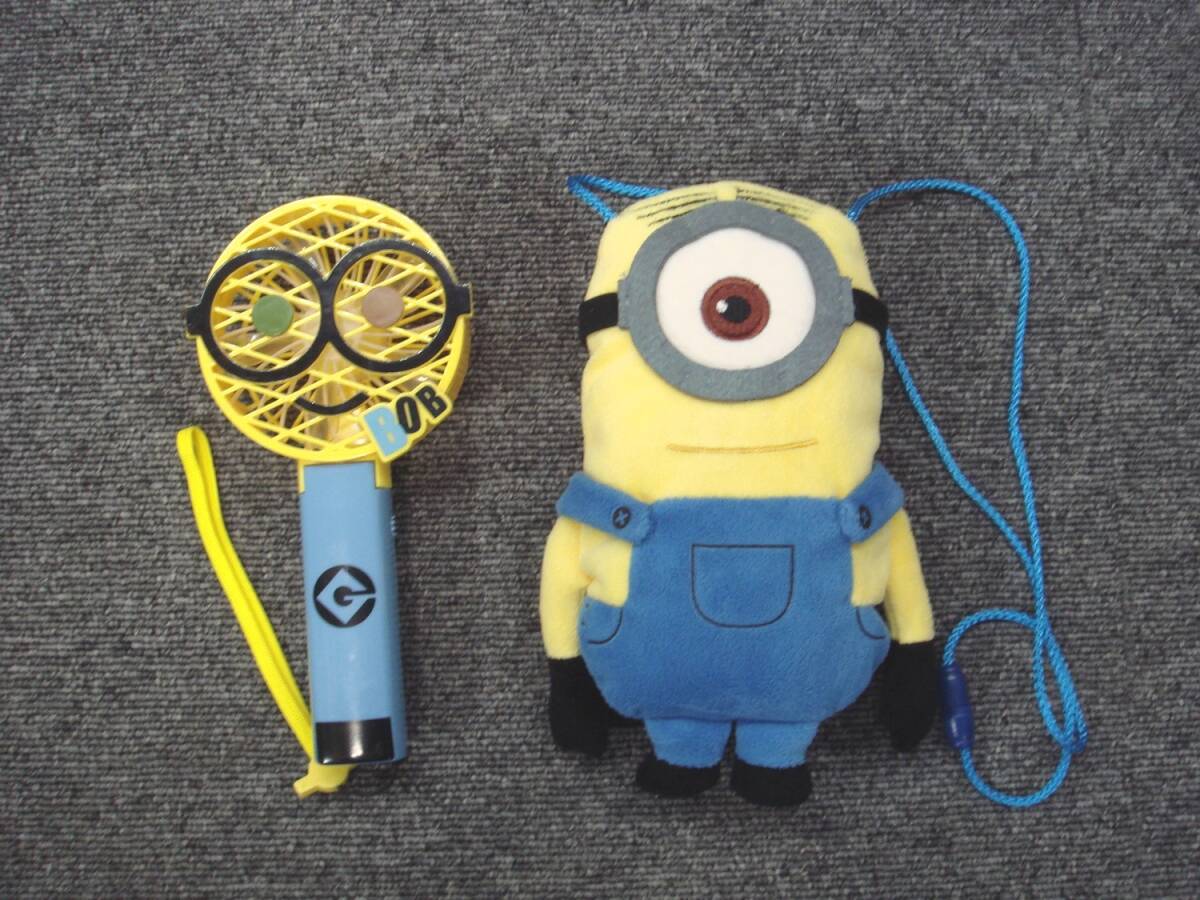 ユニバーサルスタジオジャパン USJ MINION ミニオン ハンディーファン 扇風機 ポーチ 小物拍卖