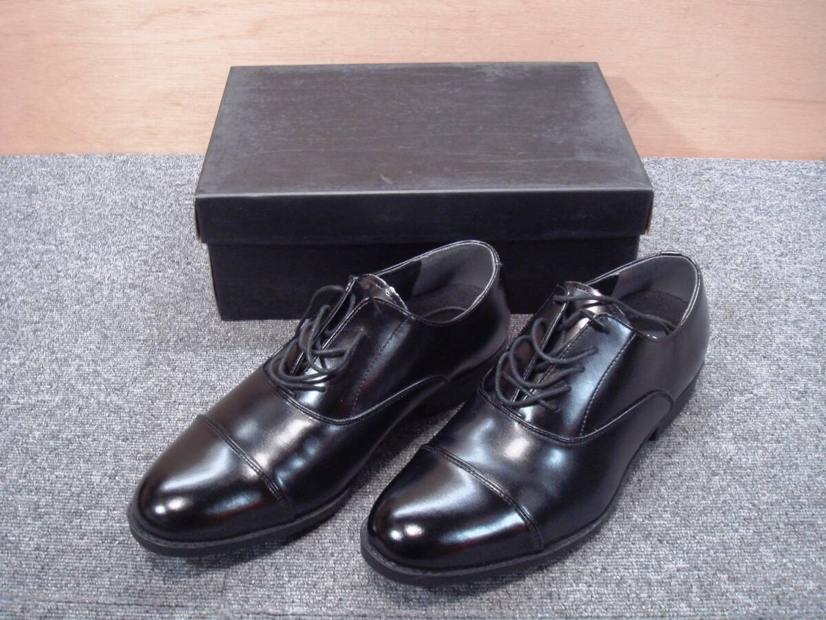 未使用 FIELDING ストレート 26.0 メンズ シューズ ビジネス 革靴 黒 ブラック 社会拍卖