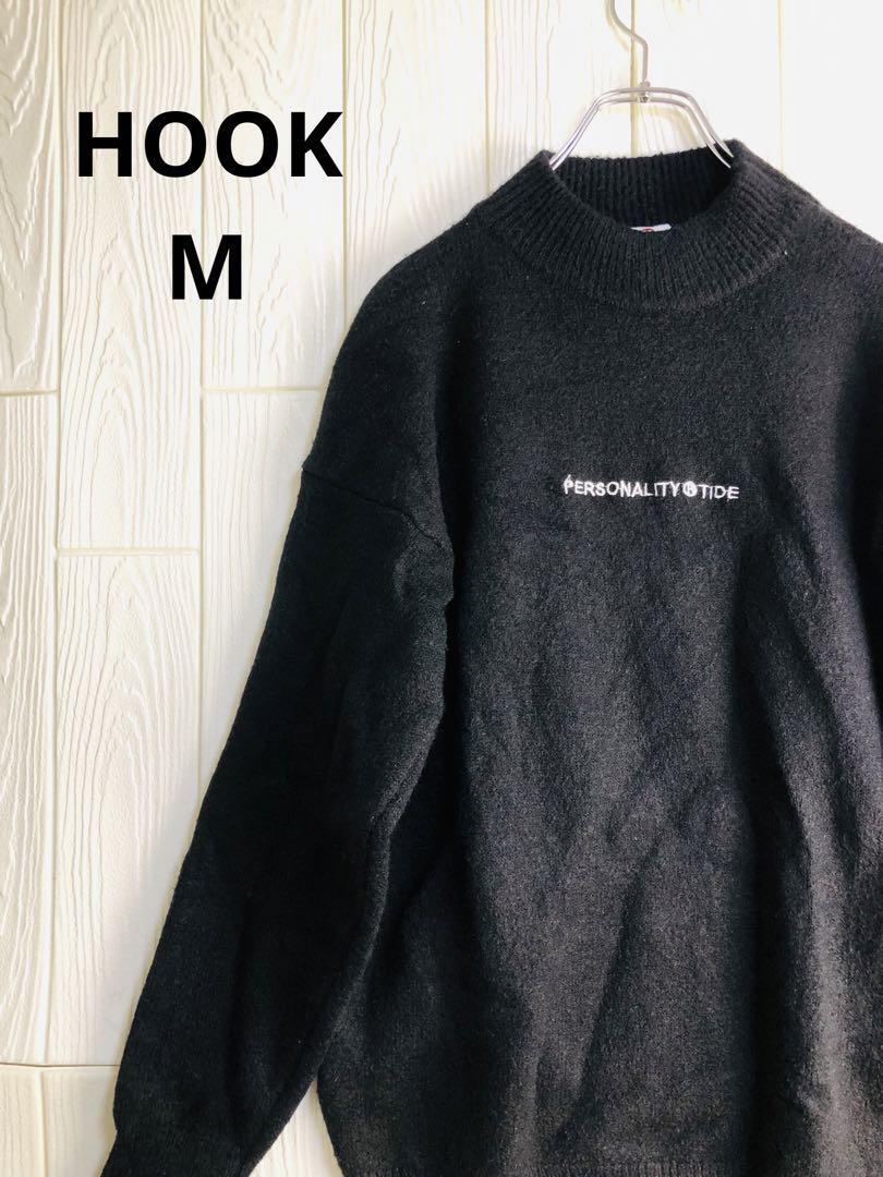 HOOK PERSONALITY TIDE 黒ニットセーター Mサイズ拍卖
