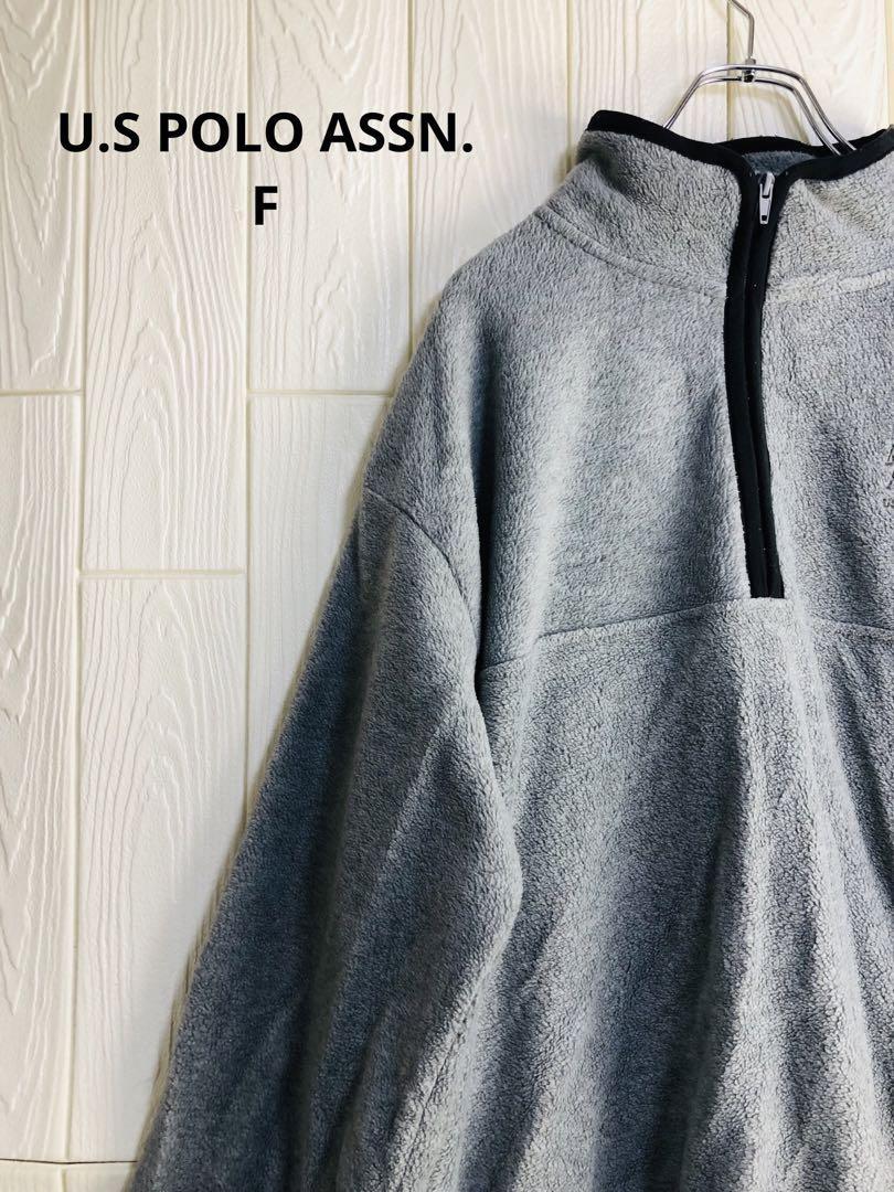 U.S POLO ASSN. グレー フリース トレーナー Fサイズ拍卖