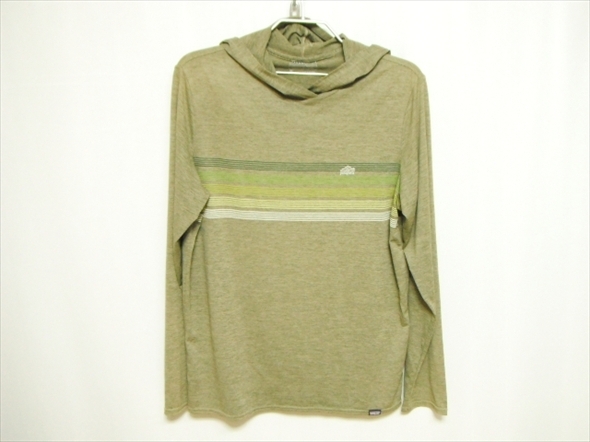 【M384】送料無料★美中古品★patagonia パタゴニア キャプリーンクールデイリー グラフィック フーディ ロング シャツ Mサイズ パーカー拍卖