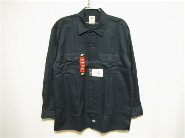 【M422】送料無料★未使用品★Dickies ディッキーズ 長袖ワークシャツ 574 Lサイズ ダークネイビー 作業着 ストリート 西海岸 スケーター拍卖