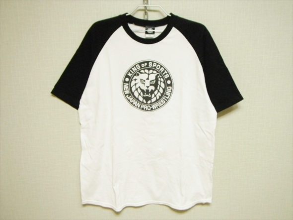【M433】送料無料★美中古品★新日本プロレス 半袖Tシャツ ライオンマーク 2XLサイズ ロゴプリント ラグラン袖 大きめ 大きいサイズ 3l xxl拍卖