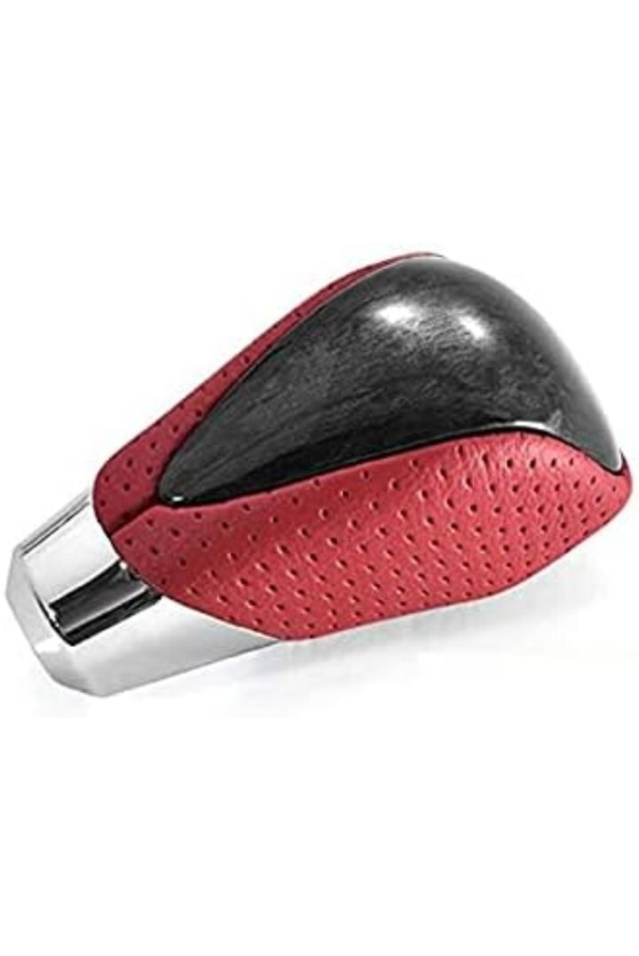 HELIOS 200系 ハイエース アルファード 等 レッド パンチング 黒木目 PVCレザー シフトノブ 8mm径 トヨタ 汎用拍卖