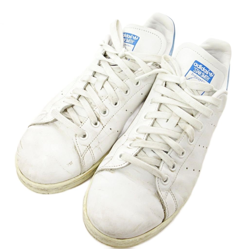 アディダス adidas STAN SMITH スタンスミス フェイクレザー スニーカー 10 28cm ホワイト 白 0828 メンズ拍卖