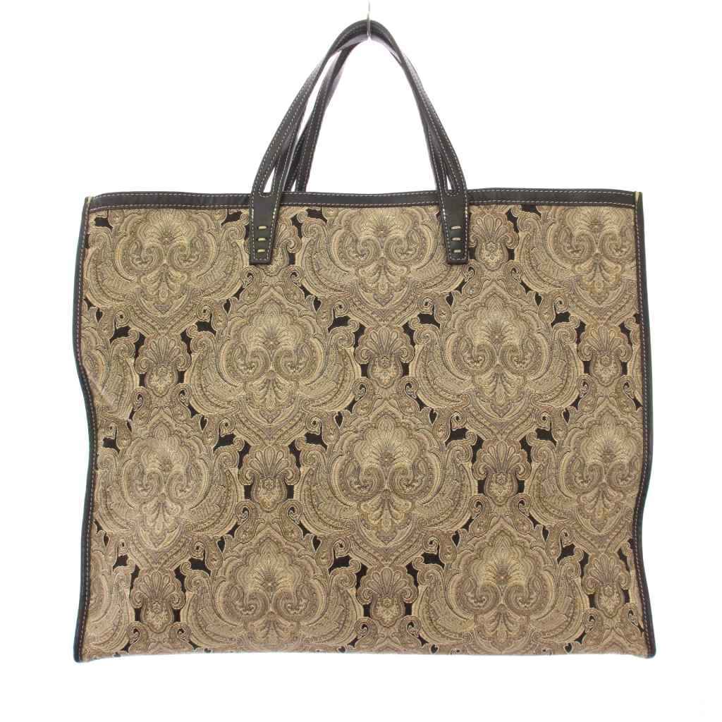 ジャーナルスタンダードレサージュ A VACATION CLUB BAG L ONYX クラブバッグ L ONYX トートバッグ ハンドバッグ 総柄 グレージュ 黒拍卖