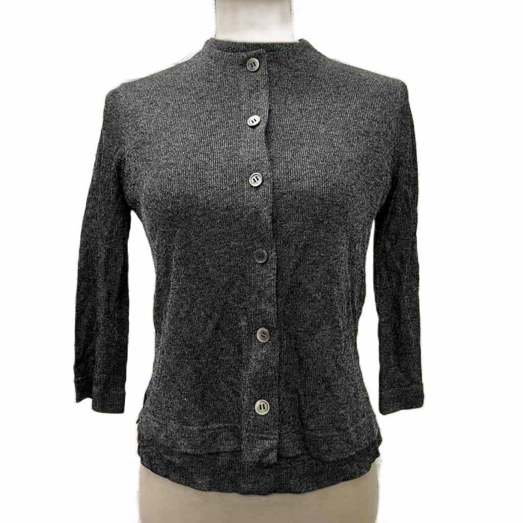 ジュンコシマダ JUNKO SHIMADA アンサンブルニット カーディガン カットソー グレー 約M レディース拍卖