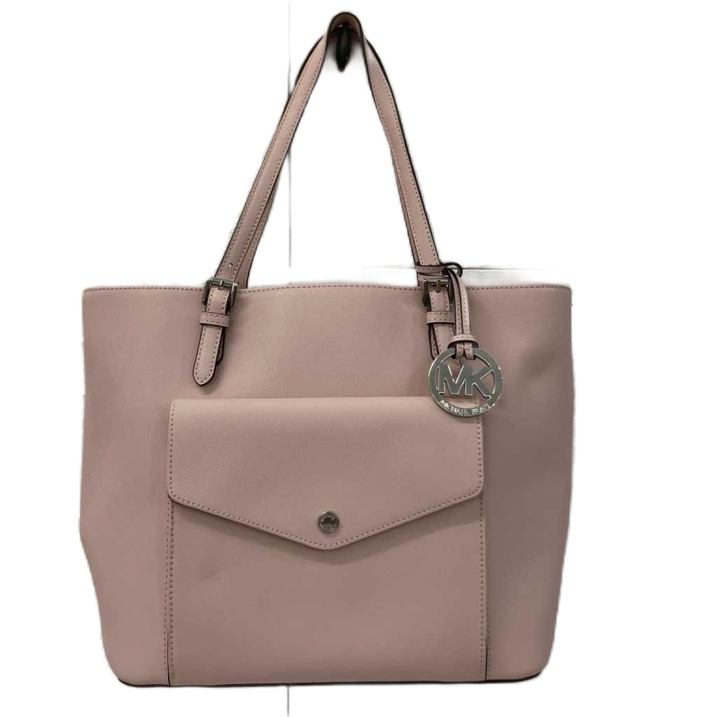 マイケルコース MICHAEL KORS トートバッグ レザー 皮革 シルバー金具 ピンク レディース拍卖