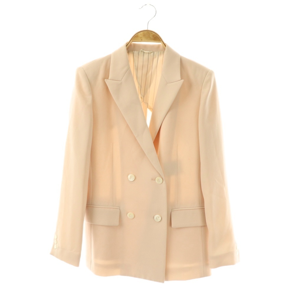 アナイ ANAYI ダブル テーラードジャケット 36 ライトベージュ /ES ■OS レディース拍卖