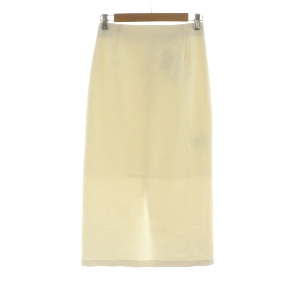 未使用品 アンタイトル UNTITLED タグ付き タイトスカート ロング バックスリット S ホワイト 153-78530 /NQ レディース拍卖