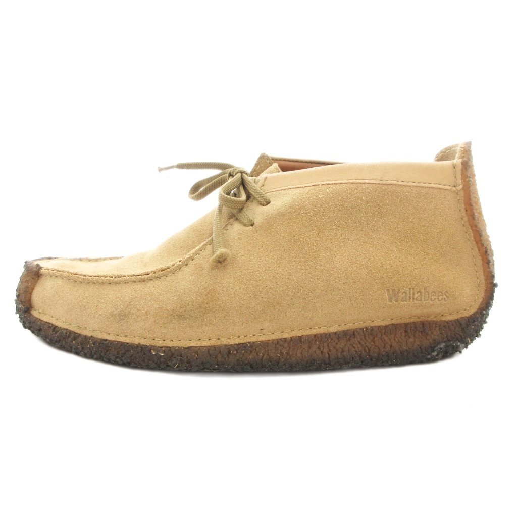 クラークス clarks オリジナルズ Originals ワラビー Wallabee デザートブーツ シューズ ショート スエード 8 ベージュ系 /GV拍卖