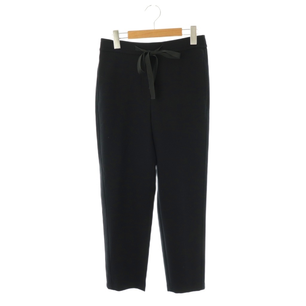 セオリーリュクス theory luxe STRETCH DOUBLE DUAL イージーパンツ テーパードパンツ 38 ネイビー /DF ■OS レディース拍卖