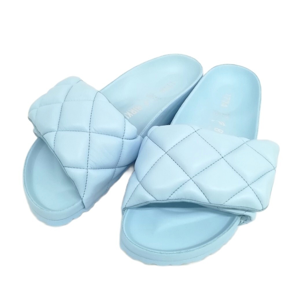 ビルケンシュトック BIRKENSTOCK 1774 SYLT シルト パテッド サンダル 37 240 ブルー レディース拍卖