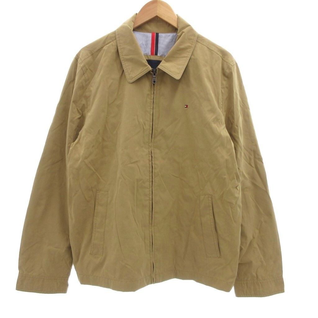 トミーヒルフィガー TOMMY HILFIGER ブルゾン ジャケット ジップアップ L ベージュ /BS メンズ拍卖