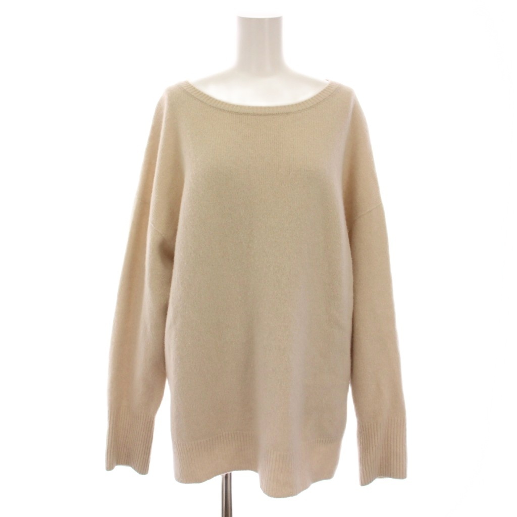 スピック&スパン Spick&Span 23AW ウールカシミヤ ルーズプルオーバー ニット セーター 長袖 ベージュ 23080200901040 /YM レディース拍卖