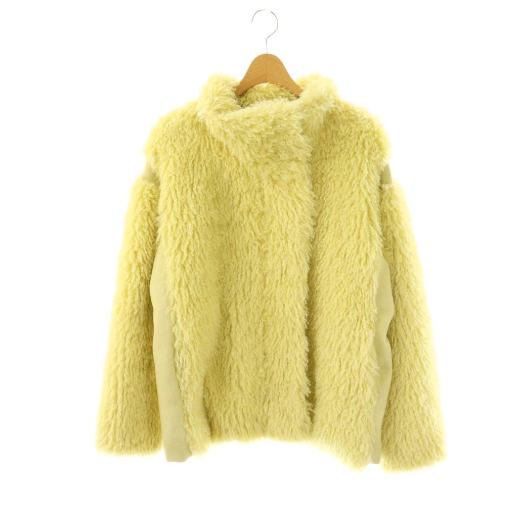 ドレスレイブ DRESSLAVE フェイクファーコート 38 イエロー /ES ■OS レディース拍卖