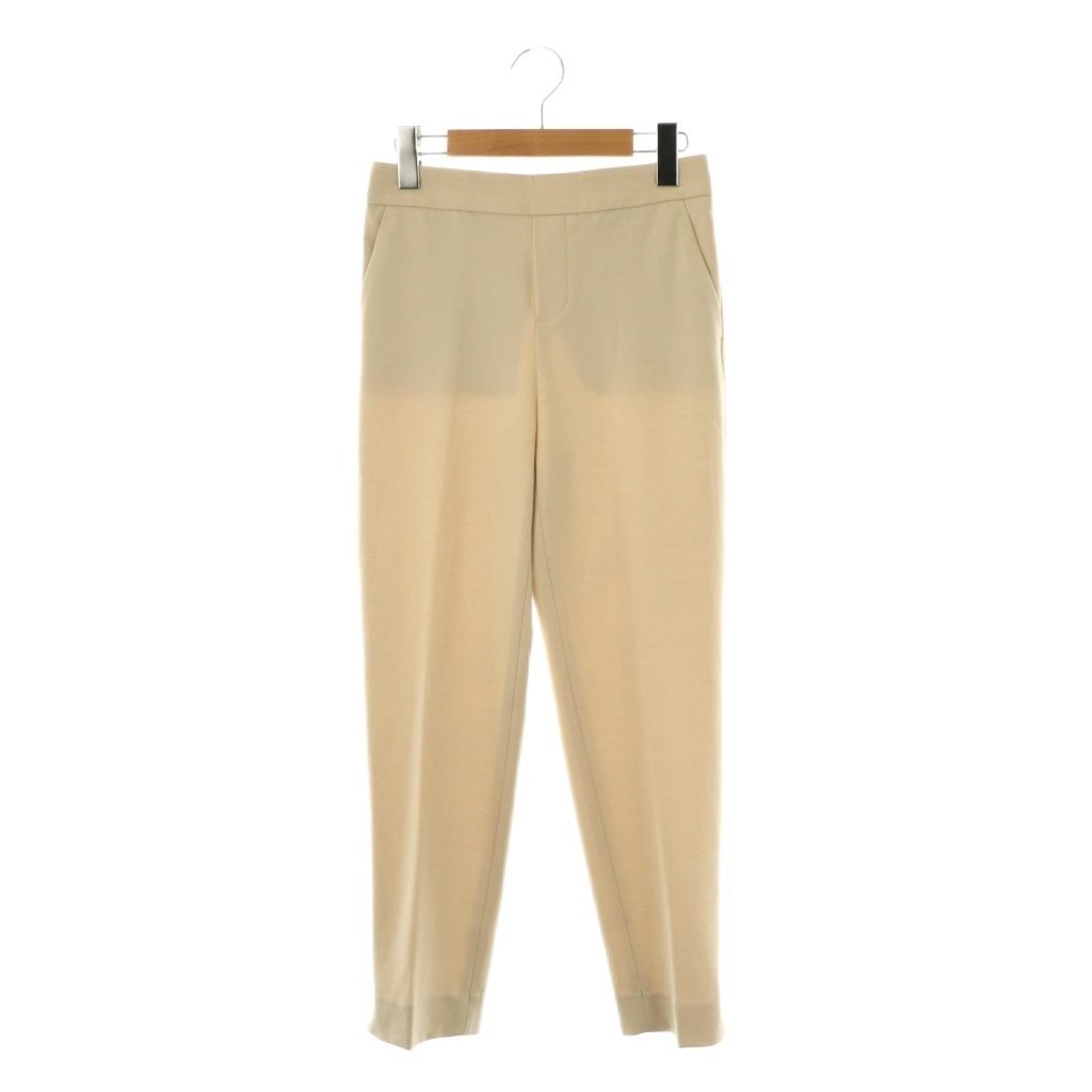 バナナリパブリック BANANA REPUBLIC センタープレステーパードパンツ スラックス 0 ベージュ /AT ■OS レディース拍卖