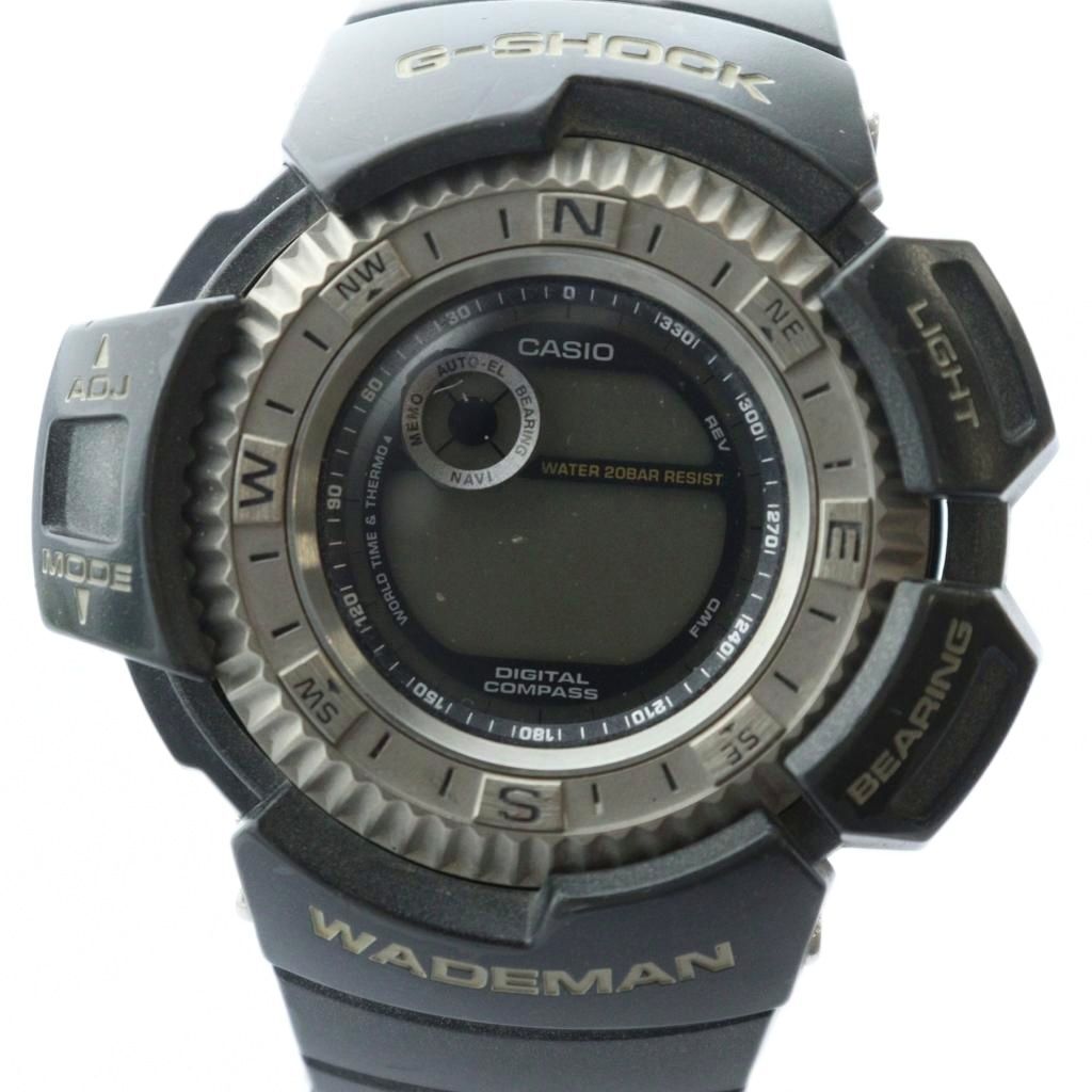 カシオジーショック CASIO G-SHOCK ジャンク品 Gショック WADEMAN DW-9800 ウェイドマン 腕時計 クォーツ デジタル 黒 ブラック拍卖