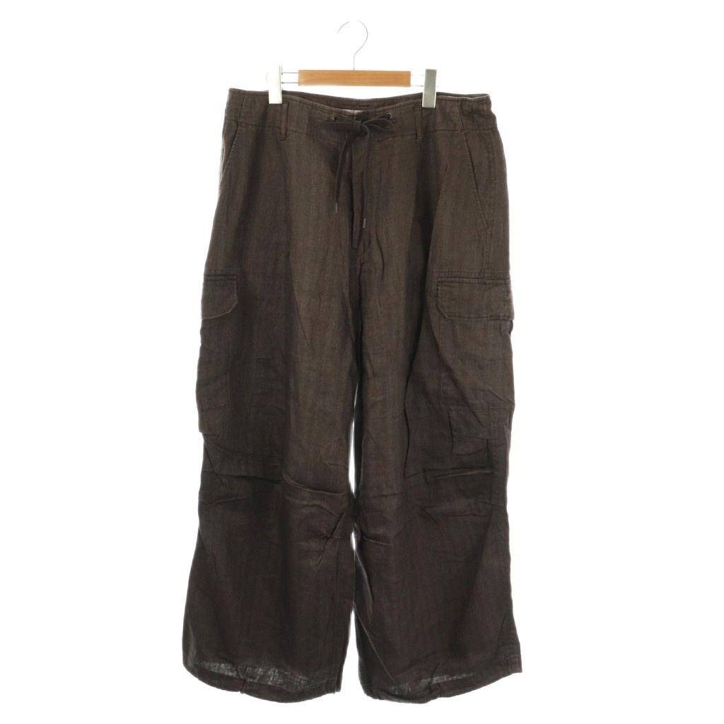 ジャーナルスタンダード ラックス JOURNAL STANDARD LUXE リネンヘリン カーゴパンツ F グレー /AT ■OS レディース拍卖