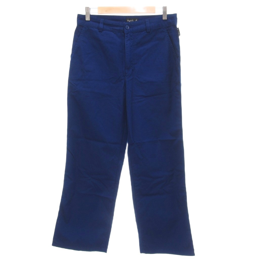 アニエスベー agnes b. パンツ スラックス 38 ブルー /UO レディース拍卖