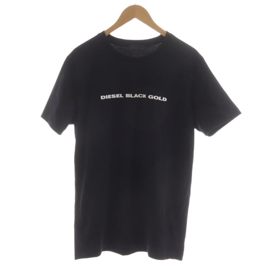 ディーゼルブラックゴールド DIESEL BLACK GOLD Tyrite Short Sleeve T-Shirt Tシャツ カットソー 半袖 ロゴ XXL 黒 /RR メンズ拍卖