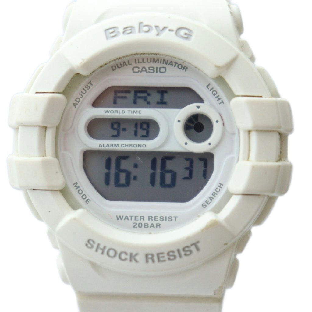 カシオ CASIO ベビージー Baby-G 腕時計 ウォッチ クォーツ デジタル カレンダー付き 白 ホワイト BGD-140 ■GY18 /MQ レディース拍卖