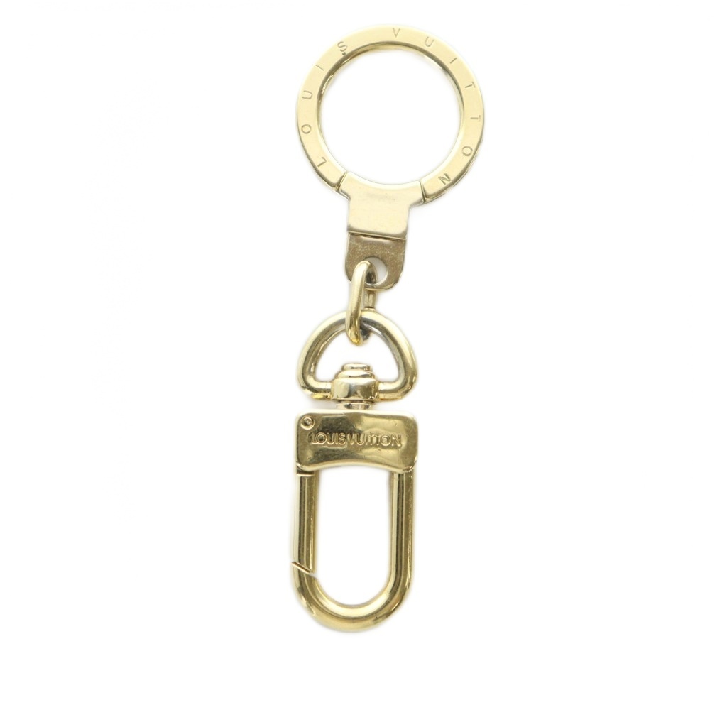ルイヴィトン LOUIS VUITTON アノクレ キーリング チャーム ストラップ ロゴ ゴールド色 ■GY19 /MQ ■OH レディース拍卖