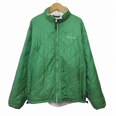 コロンビア Columbia シルバンジャケット リバーシブル PM5328 M 緑 白 メンズ拍卖