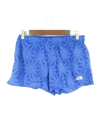 ザノースフェイス THE NORTH FACE ショートパンツ ウエストゴム 紐 植物柄 ブルー L NBW91360 国内正規 QQQ メンズ拍卖