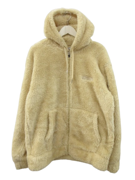 チャンピオン CHAMPION ボアフリース ジップパーカー フーディー 長袖 ベージュ アイボリー 羽織 上着 XXL トップス メンズ拍卖