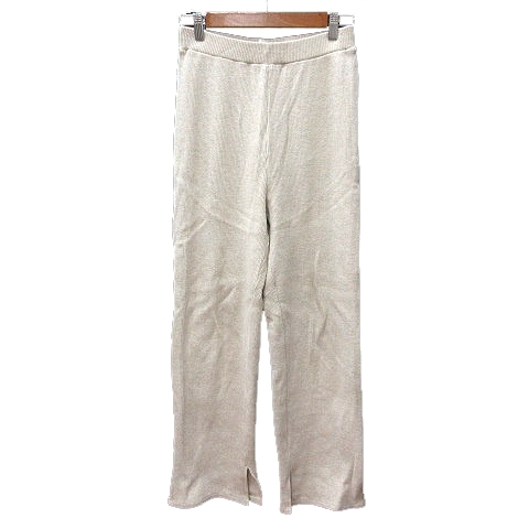 イエナ IENA ストレートパンツ リブ 38 白 オフホワイト /MN レディース拍卖